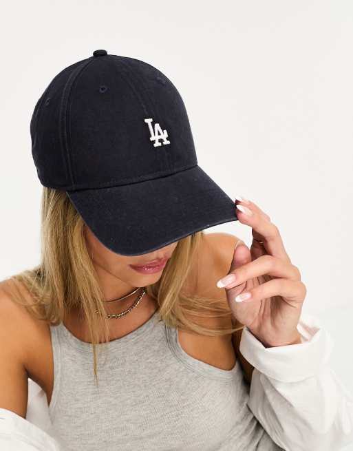 New Era LA mini logo cap in navy Exclusive at ASOS | ASOS