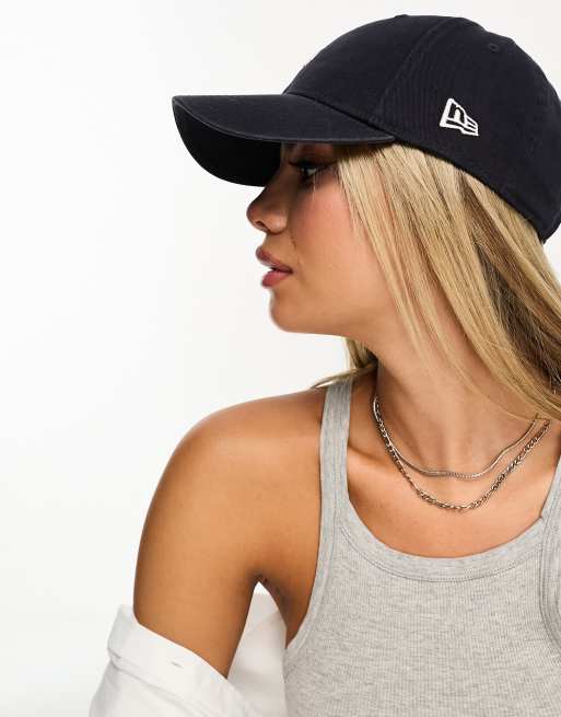 New Era LA mini logo cap in navy Exclusive at ASOS | ASOS