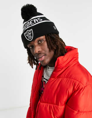 Bonnet D'hiver New Era Skull Beanie - Las Vegas Raiders, Noir, Neuf