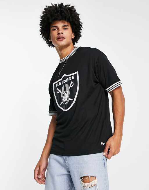 ASOS DESIGN NFL oversized sleeveless t-shirt with Raiders front print