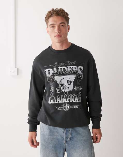 New Era Las Vegas Raiders oversized sweatshirt in grey - view 1