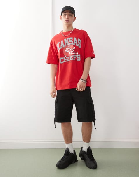 New Era – Locker geschnittenes T-Shirt in Rot mit „Kansas City Chiefs“-Print - view 1