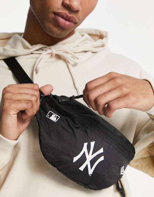 New Era logo bum bag in black ASOS