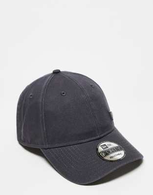 New Era New Era logo pin 9forty cap in grey