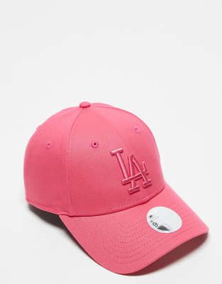 New Era - Los Angeles Dodgers 9Forty - Kappe in Pink-Rot