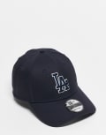 [New Era] New Era Los Angeles Dodgers 9Forty outlined logo cap in navy One Size NAVY