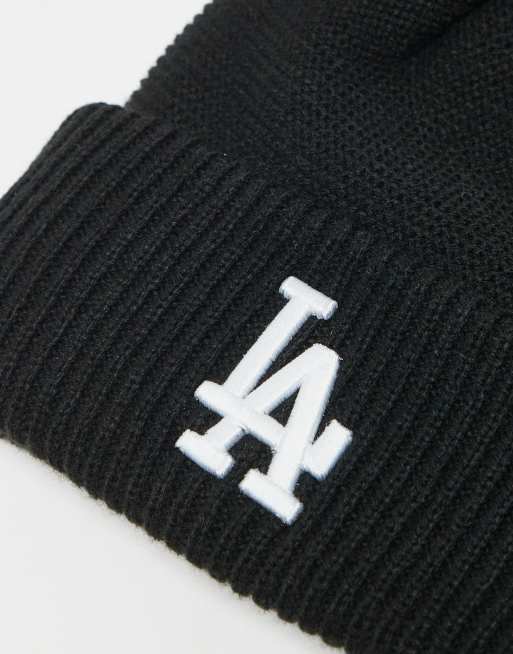 New Era - Los Angeles Dodgers - Berretto nero con pompon doppi, 3 di 3