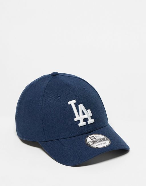 New Era Los Angeles Dodgers linen 9forty cap in navy