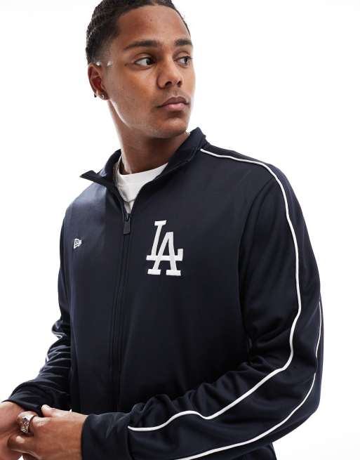 Blouson Bomber LA Dodgers Bleu Capuche – Neuf Avec étiquettes – The Jacket Seller