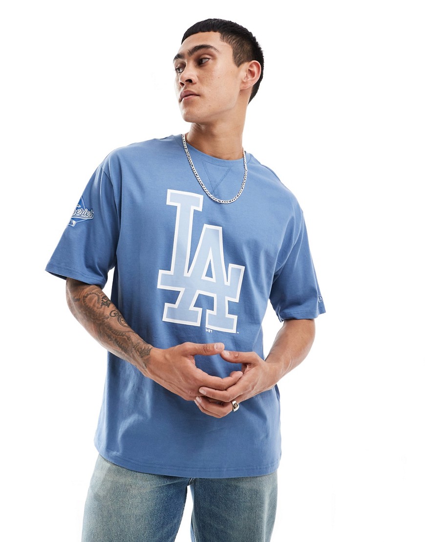 New Era Los Angeles logo t-shirt in blue