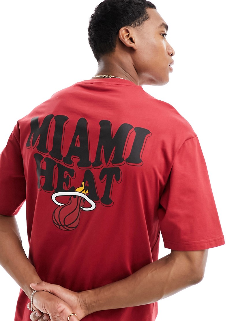 New Era Miami Heat t-shirt in red