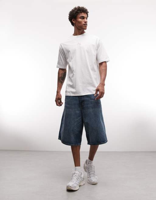 New Era midi logo short sleeve oversized t-shirt in white, 2 of 5