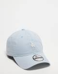 [New Era] New Era mini LA Dodgers 9Twenty unstructured distressed cap in pale blue No Size Light Blue