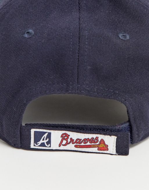 New Era Curved Brim 9FORTY The League Atlanta Braves MLB Navy Blue