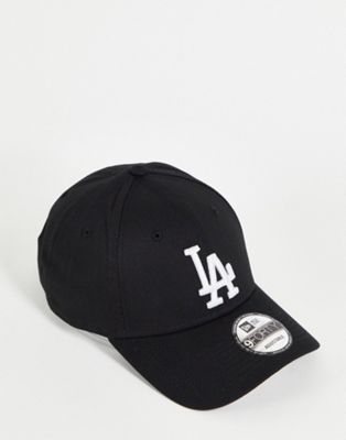 New Era MLB 9forty LA Dodgers adjustable cap in black