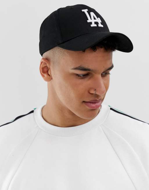 New Era MLB 9forty LA Dodgers adjustable cap in black | ASOS