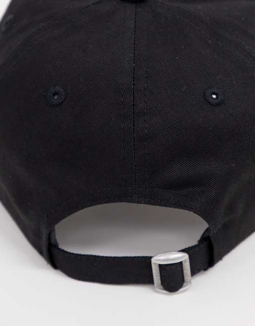 New Era MLB 9forty LA Dodgers adjustable cap in black, 3 of 4