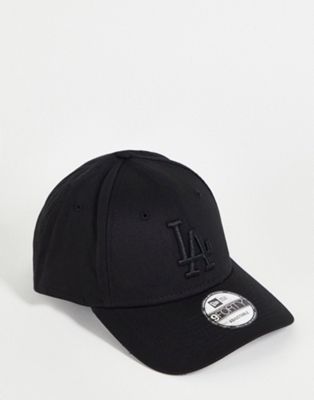 New Era 9forty MLB LA Dodgers cap in black
