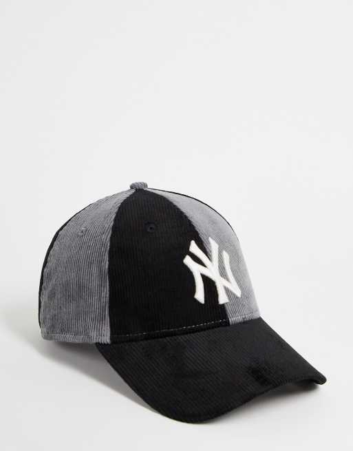 New Era - MLB 9FORTY New York Yankees - Sort kasket i fløjl