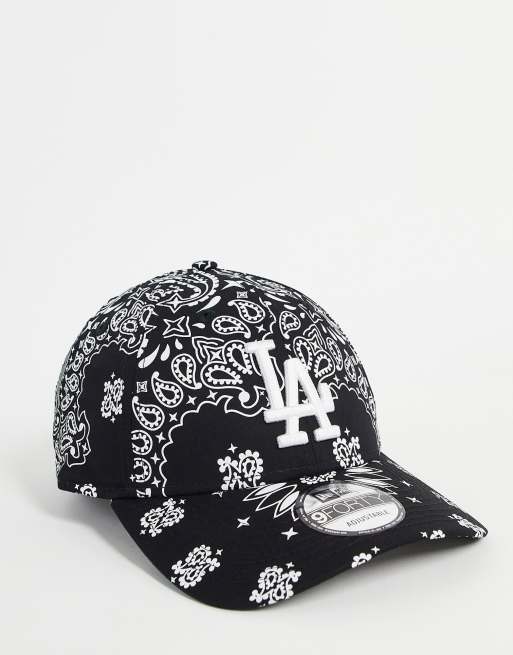 New Era – MLB 9Forty – New York Yankees – Svart paisleymönstrad keps i unisex-modell, endast hos ASOS