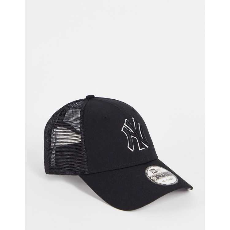 NEW ERA 940 Af trucker MLB team colour block NY cap Black White