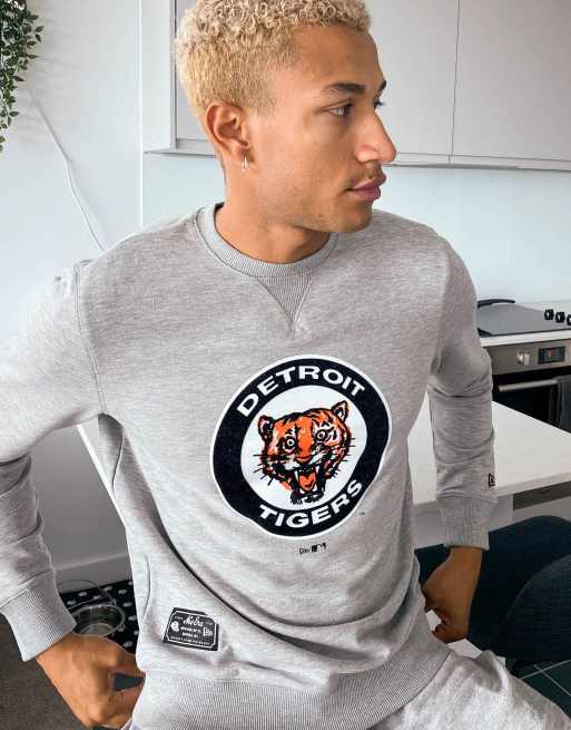 New Era MLB Detroit Tigers Cooperstown sweatshirt in grey