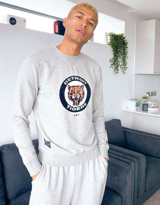 New Era MLB Detroit Tigers Cooperstown sweatshirt in grey | ASOS