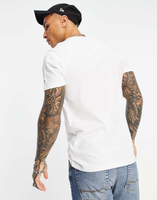 New Era – MLB LA Dodgers – Biały T-shirt z dużym niebieskim logo, 2 z 4