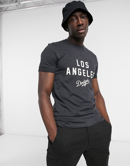New Era MLB LA Dodgers heritage t-shirt in black