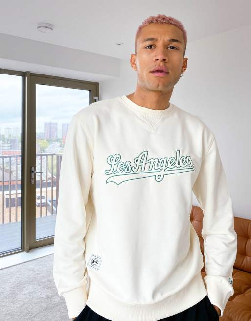 New Era Dodgers Satin V-Neck Sweatshirt