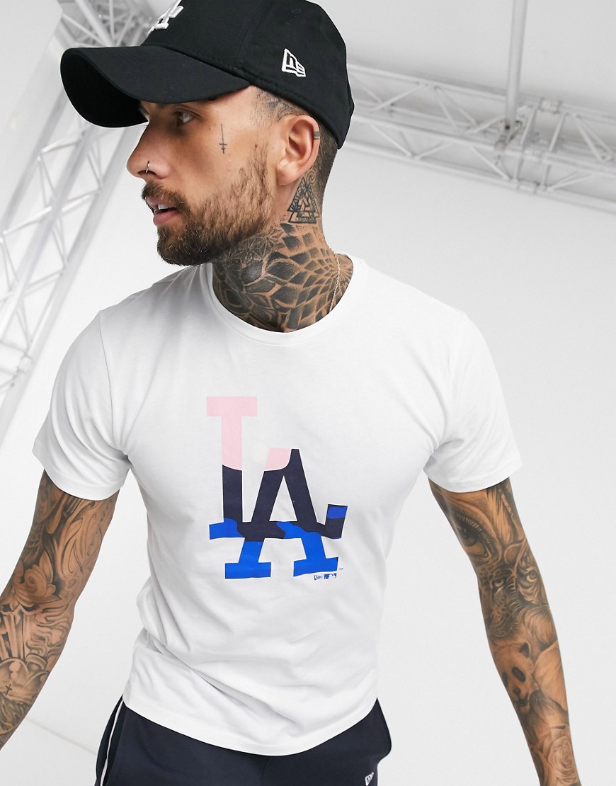 New Era - MLB - La Dodgers T-shirt in wit