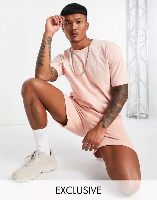 New Era MLB New York Yankees jersey shorts in pink exclusive to ASOS