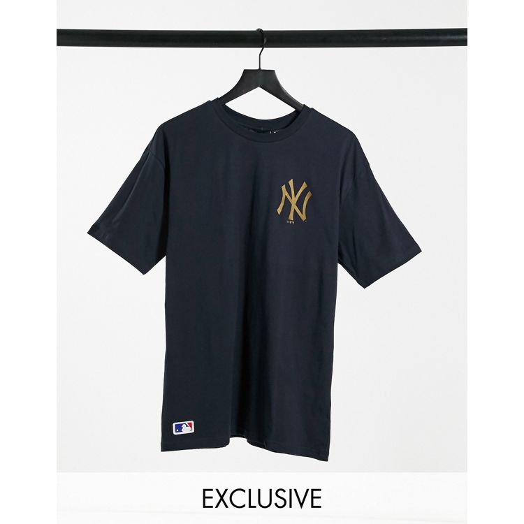 New Era – MLB New York Yankees – Czarny T-shirt z logo – tylko w ASOS