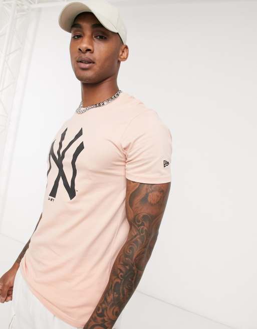 Pink new york yankees hot sale shirt