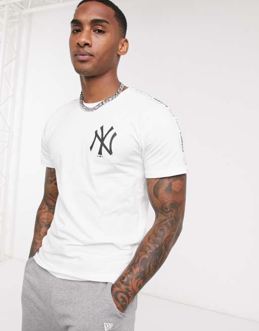 New era MLB Taping New York Yankees Short Sleeve T-Shirt White