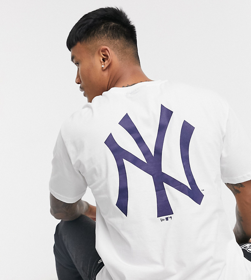 New Era – MLB New York Yankees – Vit t-shirt med logga - endast hos ASOS