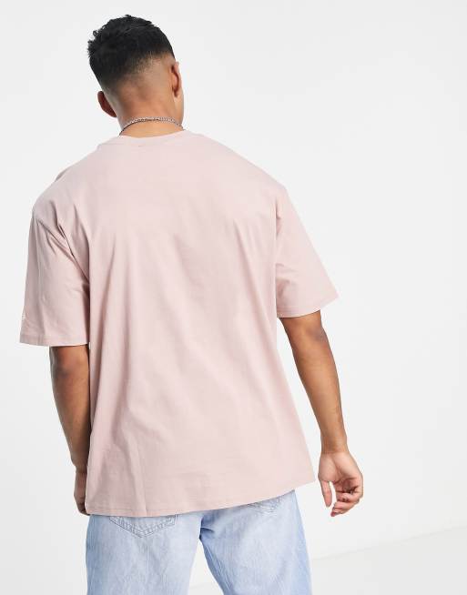 New Era - MLB NY Yankees - Støvet lyserød oversized T-shirt, 3 af 4