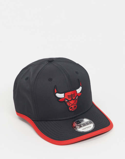 New Era Nba 9fifty Chicago Bulls Schwarze Kappe Asos