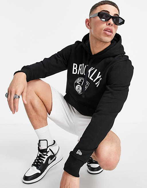 New Era NBA Brooklyn Nets hoodie in black
