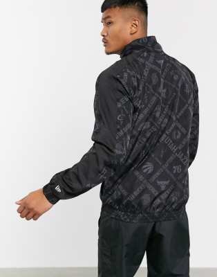 new era nba all over logo jacket