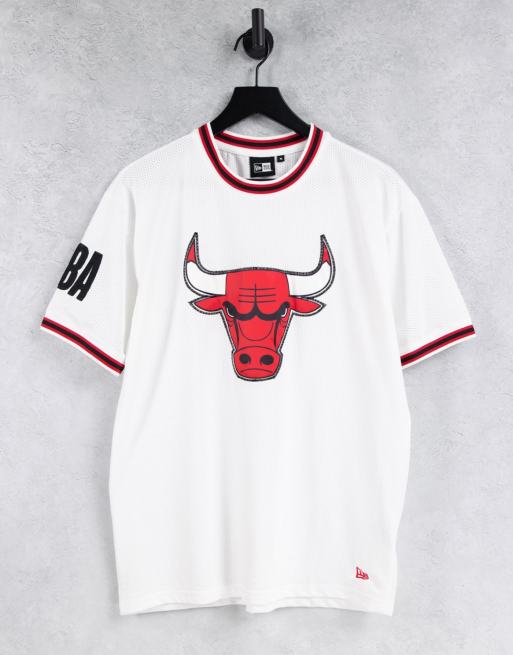 NBA Bulls logo mesh baseball shirt, ASOS