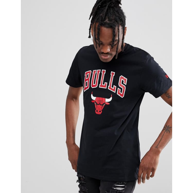 Men's New Era Black Chicago Bulls Localized T-Shirt