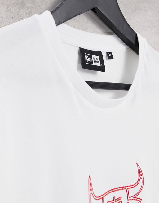 New Era Nba  Chicago Bulls Nba Wordmark White T-Shirt - · Kales Tiles