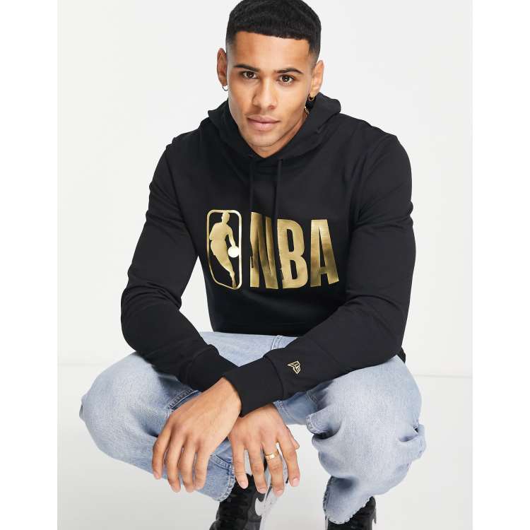 NBA New Era Hoodie GOLD Foil Print Pullover Casual Gym Fashion