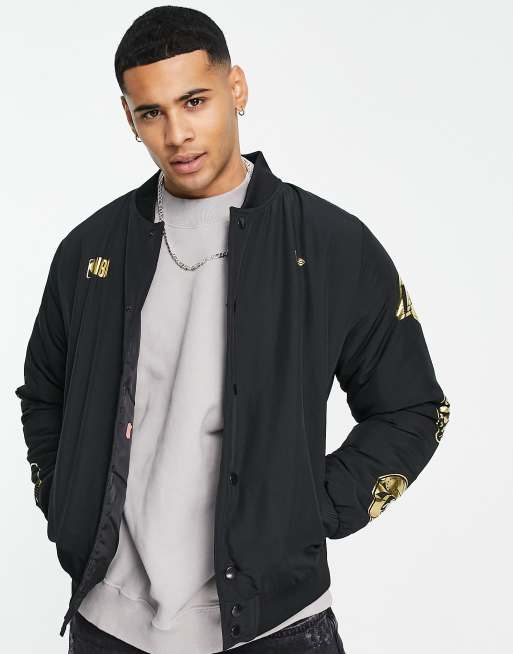 New era nba 2024 foil print bomber