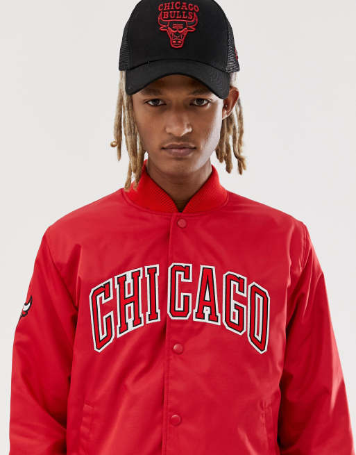 NEW ERA NBA Team Logo Varsity Chicago BULLS black Jacket