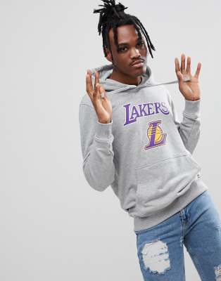 gray lakers hoodie