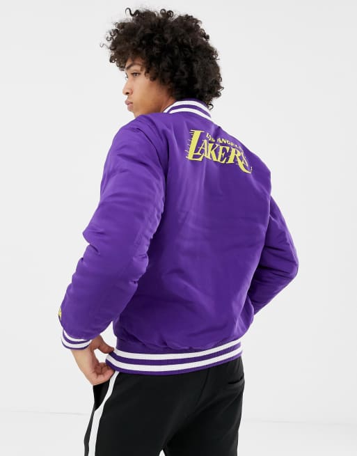 Ovo x NBA Lakers Varsity Jacket Purple