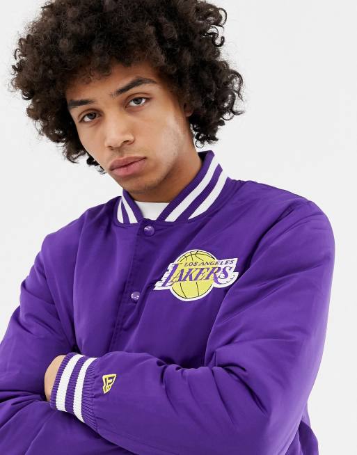 New Era Nba La Lakers Jacket In Purple, $122, Asos