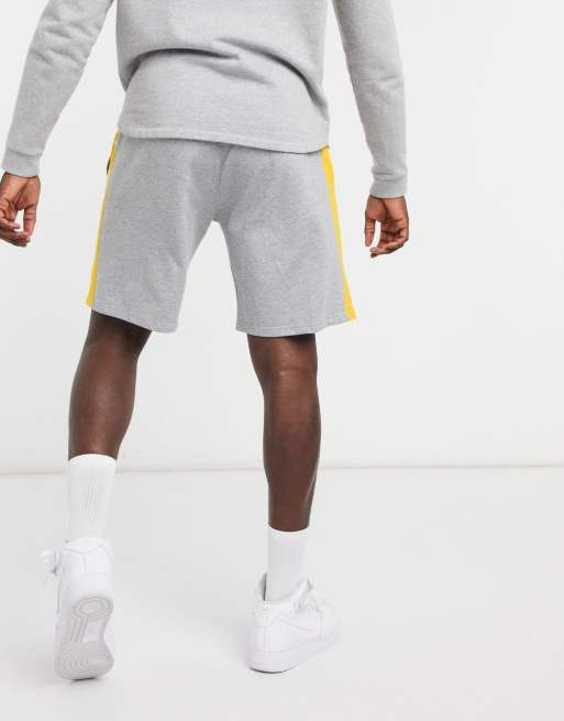 New Era L.A. Lakers Cotton Blend Shorts Grey